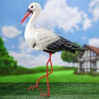 Садовая фигура "Аист", белый цвет, 86 см - Фото 2