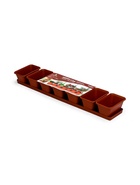 Набор горшков для цветов с поддоном Darel plastic, 750 мл, 73 см, 7 шт., терракотовый - Фото 12