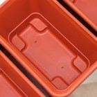 Набор горшков для цветов с поддоном Darel plastic, 750 мл, 73 см, 7 шт., терракотовый - Фото 3