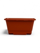 Набор горшков для цветов с поддоном Darel plastic, 750 мл, 73 см, 7 шт., терракотовый - Фото 4