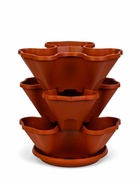 Кашпо для цветов многоярусное «Каскад», 3 шт., 12 л (секция 4 л), цвет терракотовый - Фото 4