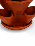 Кашпо для цветов многоярусное «Каскад», 3 шт., 12 л (секция 4 л), цвет терракотовый - Фото 5