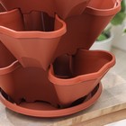 Кашпо для цветов многоярусное «Каскад», 3 шт., 12 л (секция 4 л), цвет терракотовый - Фото 13