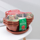 Кашпо для цветов многоярусное «Каскад», 3 шт., 12 л (секция 4 л), цвет терракотовый - Фото 7