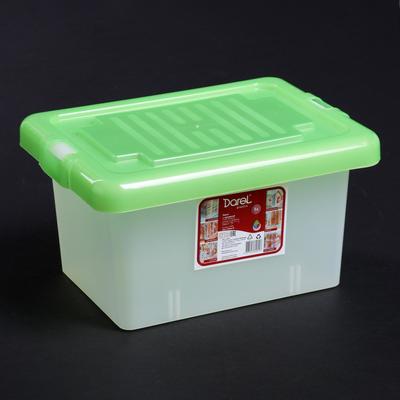 Ящик для хранения с крышкой Darel-box, 5 л, 28×21×15,5 см, цвет МИКС