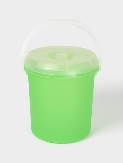 Ведро с крышкой, 20 л, d=30 см, h=34.5 см, МИКС