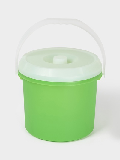 Ведро с крышкой, 15 л, d=30 см, h=28 см, МИКС