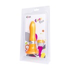 Нереалистичный вибратор Sexus Funny Five, ABS пластик, оранжевый, 18,5 см - Фото 4