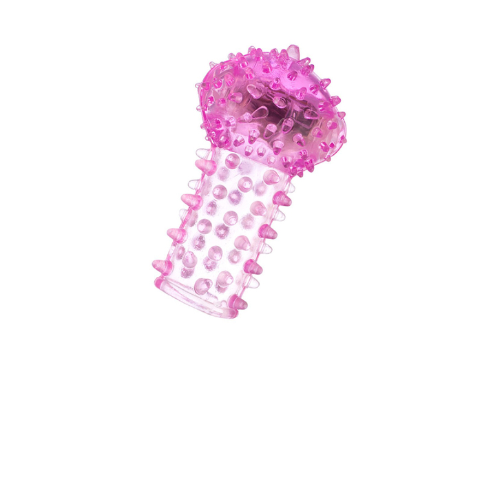 Вибронасадка на палец Toyfa Basic, цвет розовый