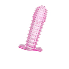 Насадка рельефная на пенис Toyfa, цвет розовый, 12 см - фото 5946464