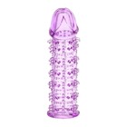Насадка на пенис Toyfa, цвет фиолетовый, 12,5 см - Фото 3