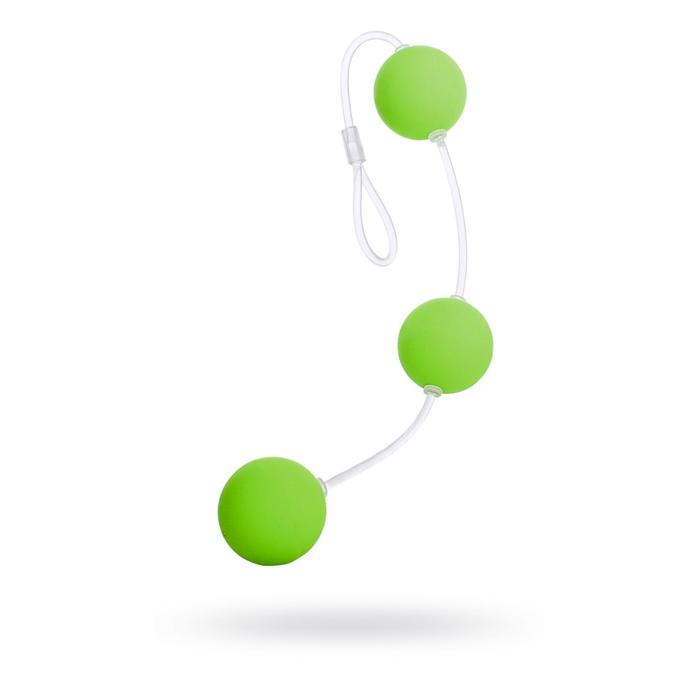 Анальные шарики Sexus Funny Five, ABS пластик, цвет зелёный, 19,5 см - Фото 1