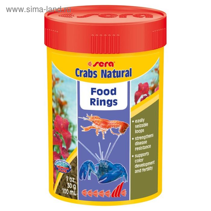 Корм Sera Crabs Naturall для ракообразных, 100 мл., 30 г. - Фото 1