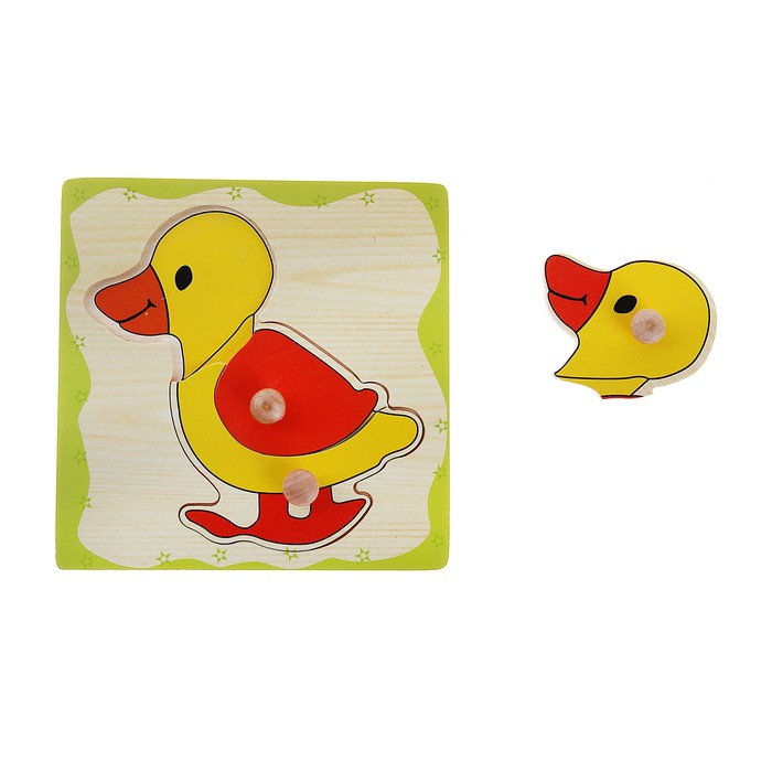 рамка вкладыш мини "Утёнок" 3 элемента - Фото 1