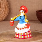 Дымковская игрушка «Барыня-водоноска» 7,5×7,5×15 см - Фото 3