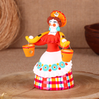 Дымковская игрушка «Барыня-водоноска» 7,5×7,5×15 см - Фото 5