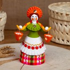 Дымковская игрушка «Барыня-водоноска» 7,5×7,5×15 см - Фото 9