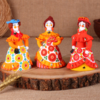 Дымковская игрушка «Барыня нарядная» 8×8×14 см, микс - Фото 1