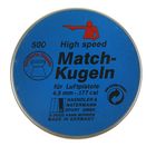 Пули пневм. "H&N Match Kugeln", для пистол., гладк., 4,5 мм., 7,56 гран (500 шт.) шт - Фото 1