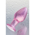 Анальная пробка Sexus Glass, стекло, розовая, 10 см, d=4 см - Фото 5