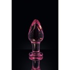 Анальная пробка Sexus Glass, стекло, розовая, 10 см, d=4 см - Фото 7