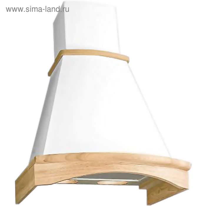 Вытяжка Elikor "Ротонда" 50П-650-П3Л, каминная, 650 м3/ч, 3 скорости, 50 см, белая - Фото 1