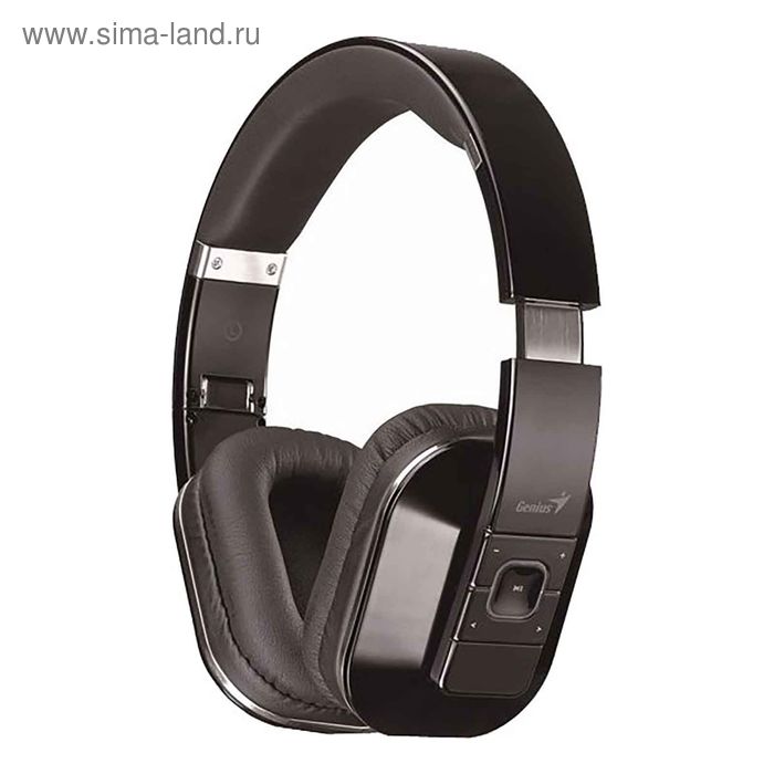 Наушники с микрофоном Genius HS-970BT, Bluetooth, черные - Фото 1