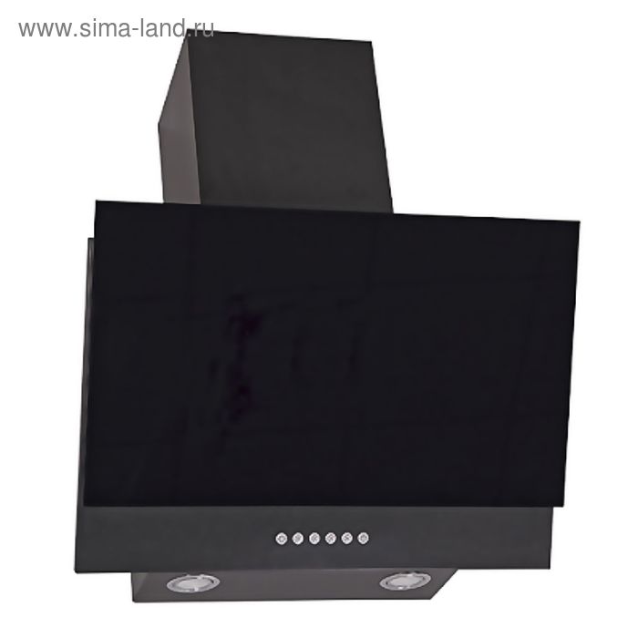 Вытяжка Elikor «Рубин» S4 50П-700-Э4 Г, наклонная, 700 м3/ч, 4 скорости, чёрная - Фото 1