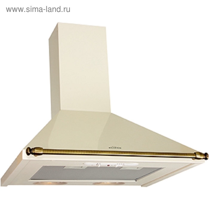 Вытяжка Elikor "Вента" 60П-430-П3Л, каминная, 430 м3/ч, 3 скорости, 60 см, молоко/ бронза - Фото 1