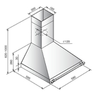 Вытяжка Elikor "Вента" 60П-430-П3Л, каминная, 430 м3/ч, 3 скорости, 60 см, молоко/ бронза - Фото 2