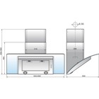 Вытяжка Elikor Аквамарин 60П-650-Э7Г, чёрный/стекло тонированное - Фото 4