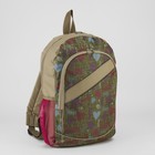 Рюкзак молодёжный, отдел на молнии, 3 наружных кармана, цвет бежевый - Фото 1