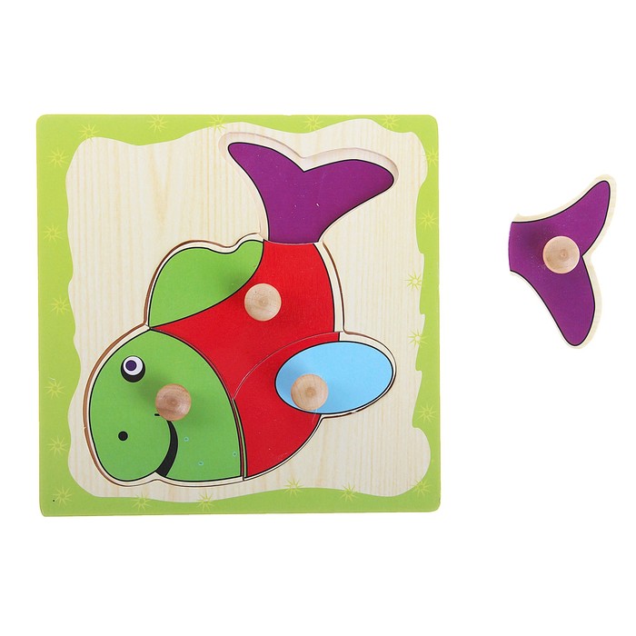 Рамка - вкладыш мини "Рыбка", 4 элемента - Фото 1