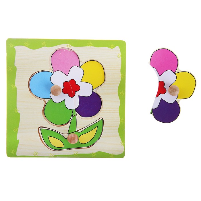 Рамка - вкладыш мини "Цветочек", 3 элемента - Фото 1