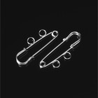 Булавка для подвесок PO-035 №01, 2 шт. 3.5×0.5 см, цвет серебро - Фото 2