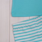 Пижама для девочки, рост 80 см (52), цвет бирюзовый - Фото 5
