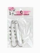 Булавка для подвесок PO-065 №03, (набор 2 шт.) 70×20×7 мм, серебра - Фото 7