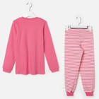 Пижама для девочки, цвет розовый, рост 128 см - Фото 2