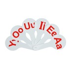 Веер-касса, английские гласные буквы, Calligrata, пакет с европодвесом - Фото 1