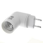 Переходник Ecola, вилка-патрон, E27, 60×83 мм, с выключателем, белый - Фото 3