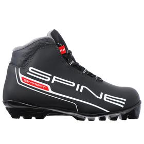 Ботинки лыжные Spine Smart 457, SNS, искусственная кожа, цвет чёрный, лого белый, размер 33