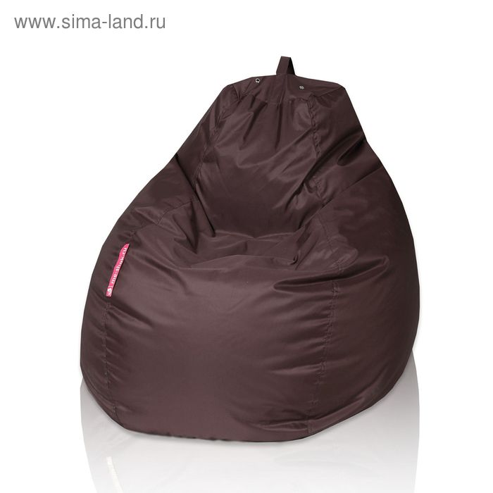 Кресло - мешок «Пятигранный», диаметр 82 см, высота 110 см, цвет коричневый - Фото 1