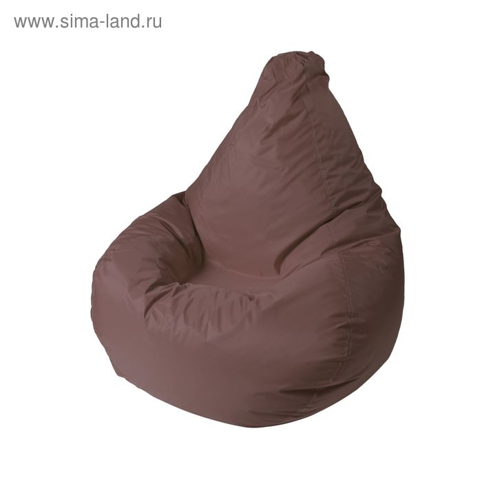 Кресло - мешок «Капля S», диметр 85 см, высота 130 см, цвет коричневый - Фото 1
