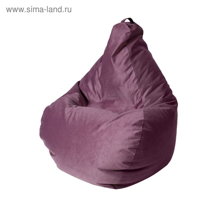 Кресло - мешок «Капля S», диметр 85 см, высота 130 см, цвет фиолетовый - Фото 1