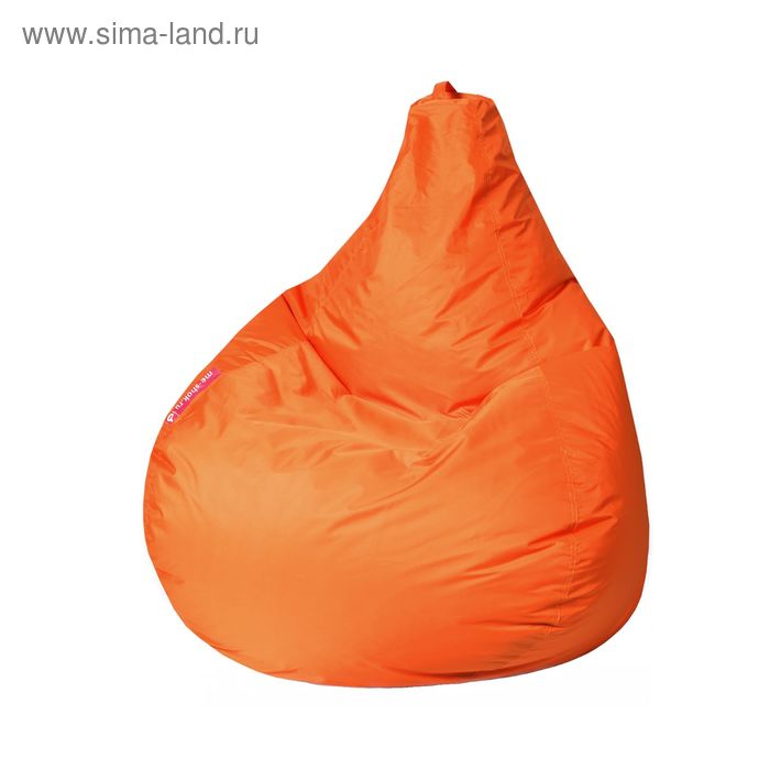 Кресло - мешок «Капля S», диаметр 85 см, высота 130 см, цвет оранжевый - Фото 1