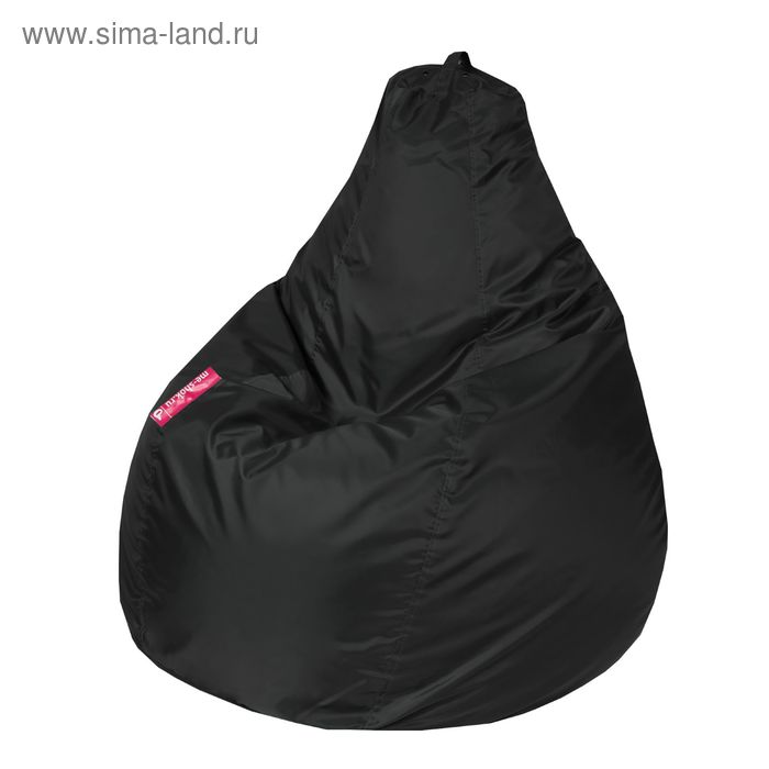 Кресло-мешок «Капля M», диаметр 100 см, высота 140 см, цвет чёрный - Фото 1