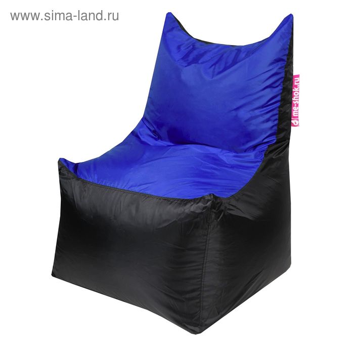 Кресло - мешок «Трон», ширина 70 см, глубина 70 см, высота 110 см, цвет синий - Фото 1