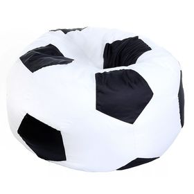 Кресло - мешок «Футбольный мяч», диаметр 110 см, высота 80 см, цвет белый, чёрный