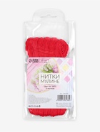 Набор ниток мулине №3801, 8±1 м, 6 шт., светло-красный - Фото 5