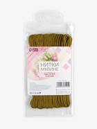 Нитки мулине №831, 8±1 м, набор 6 шт., оливковые - Фото 4